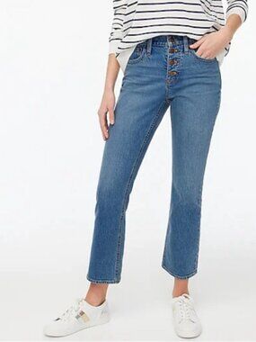 J. Crew Factory High Rise Crop Flare Jeans Ladies 29 Spring 2021 Preppy